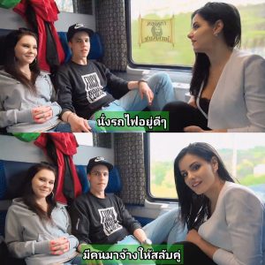 หนังโป๊Czech แลกคู่แลกเงิน Swinger Action In Train